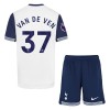 Conjunto (Camiseta+Pantalón Corto) Tottenham Hotspur Van De Ven 37 Primera Equipación 2024-25 - Niño